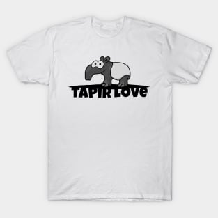 Cute Malayan Tapir Love I Love Tapirs T-Shirt